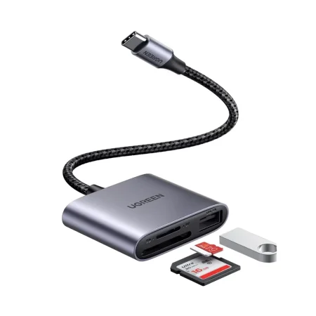 UGREEN 80798 USB-C to SD/TF + USB 2.0 Memory Card Reader