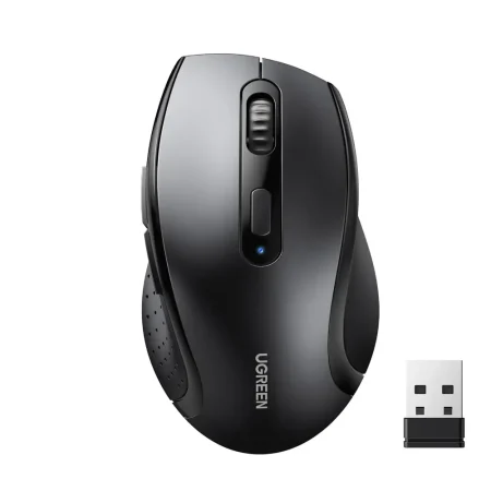 UGREEN 45012 2.4G Wireless Mouse 1600 DPI Ergonomic Design Black