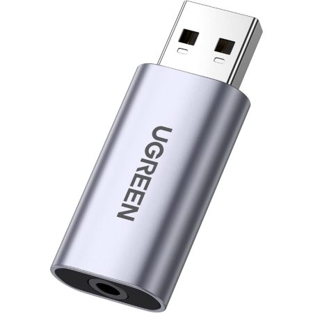 UGREEN 80864 USB to 3.5mm Stereo Sound Adapter for PC and Laptop