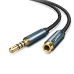 UGREEN 40675 3.5mm Male to 3.5mm Female Audio Extension Cable 2M – Black Braided