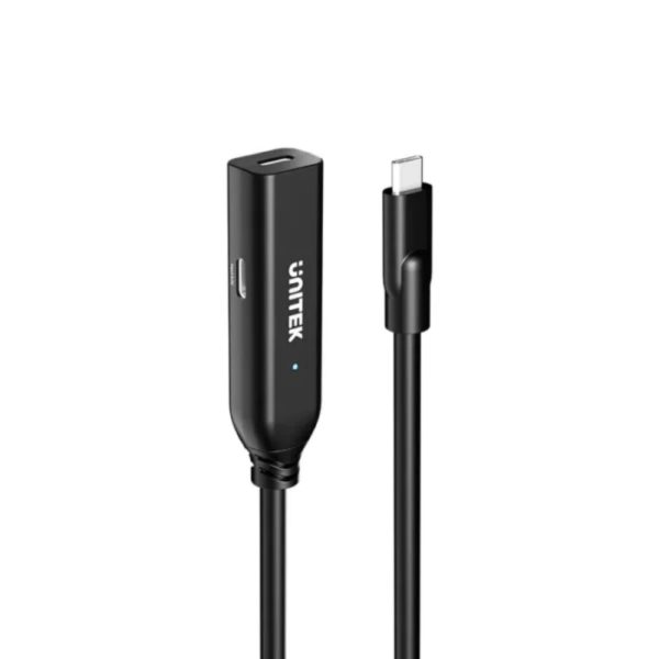 UNITEK U1335ABK01 USB-C Male to USB-C Female Active Extension Cable 5M 10Gbps