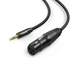 UGREEN 20244 3.5mm Three-Pole Male to XLR Female Audio Cable 2M – Black