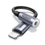 UGREEN 30756 Lightning to 3.5mm Audio Jack Adapter 10cm – White
