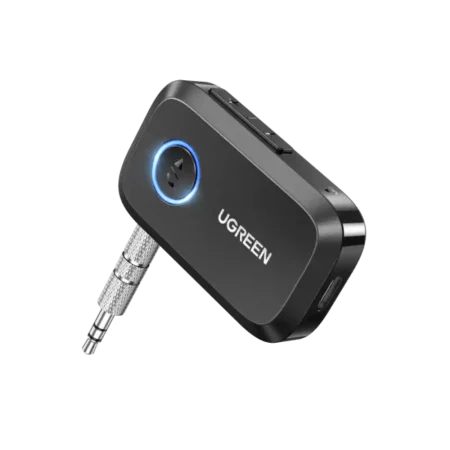 UGREEN 90748 3.5mm AUX Bluetooth 5.3 Audio Adapter for Car – Wireless Music Receiver