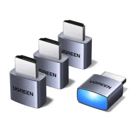 UGREEN 95994 4-Pack HDMI Dummy Plug – 4K@60Hz EDID Virtual Monitor Emulator