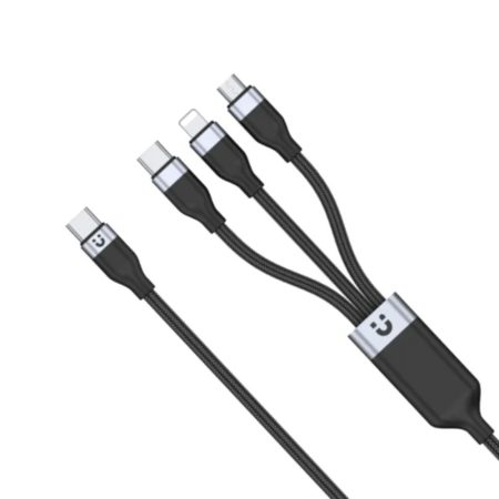 UNITEK C14101BK-1.5M 3-in-1 USB-C to Micro USB, Lightning & Type-C Cable