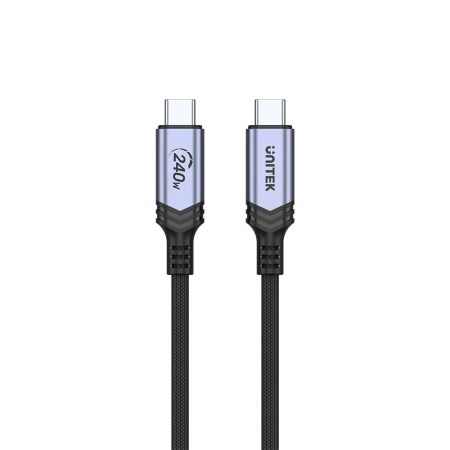 UNITEK C14110GY-2M USB-C to USB-C PD 3.1 Fast Charging Cable 240W Braided 2M